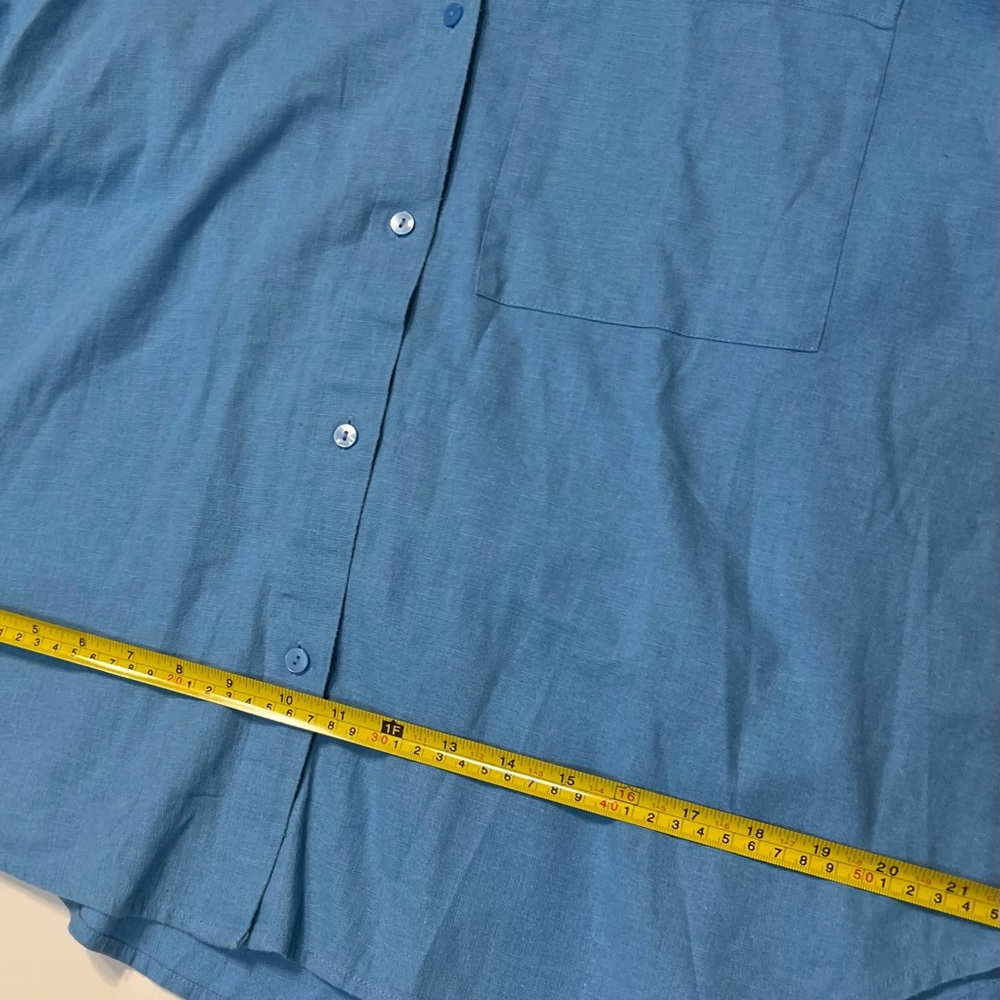 Abercrombie & Fitch Vibrant Blue Button-Down Shirt - Picture 8 of 10